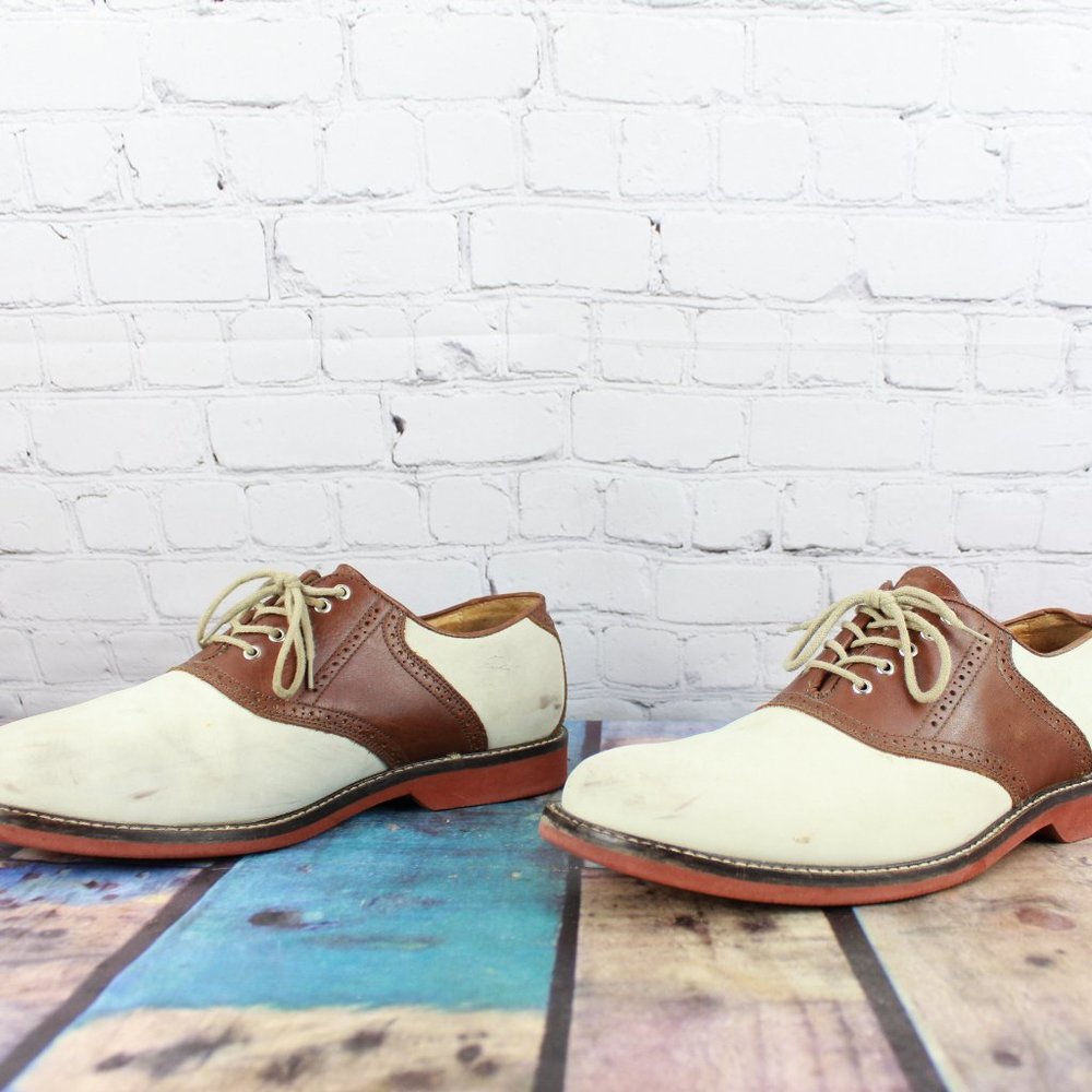 JOHNSTON & MURPHY Saddle Oxfords Shoes Size 12 M - Picture 2 of 9